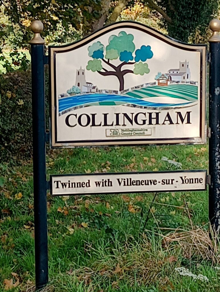 Welcome to Collingham sign